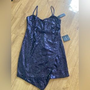 Lulu’s M navy sequin dress